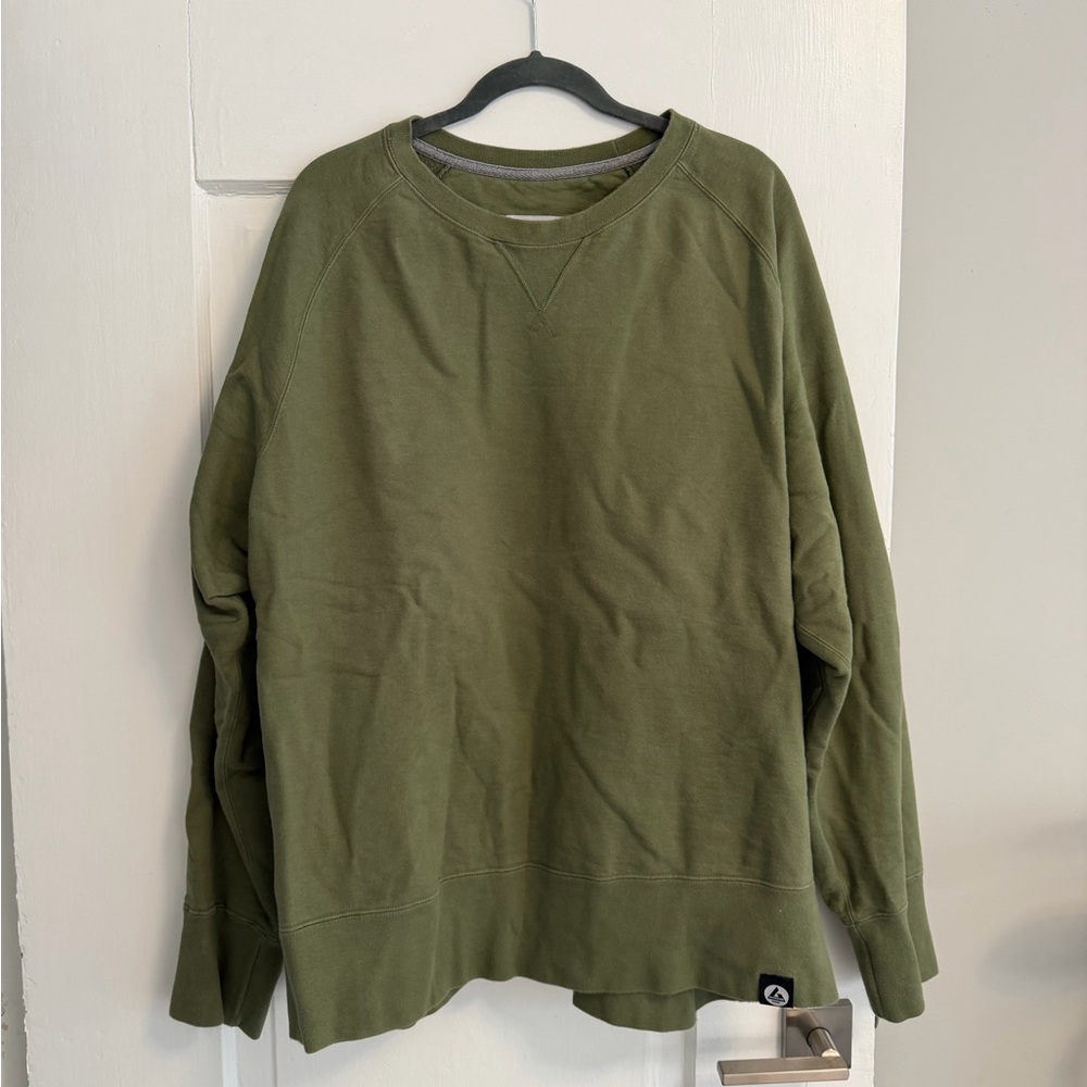 American Giant Olive Crewneck Sweater